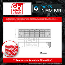 Pollen / Cabin Filter 185265 Febi AL212841 AL220527 Genuine Quality Guaranteed