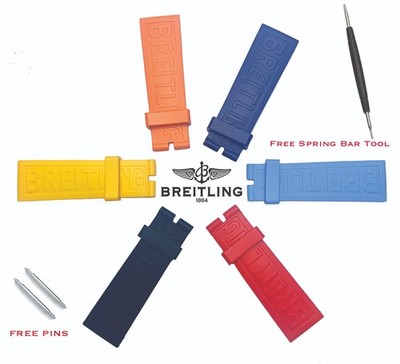 BREITLING 22MM Diver Pro Rubber Strap - All colors available Standar size