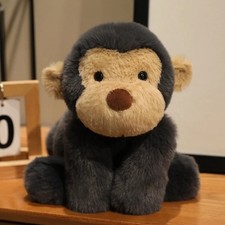 40cm Monkey Plush Toy Soft Stuffed Animal Doll Cute Gorilla Kids Gift Black
