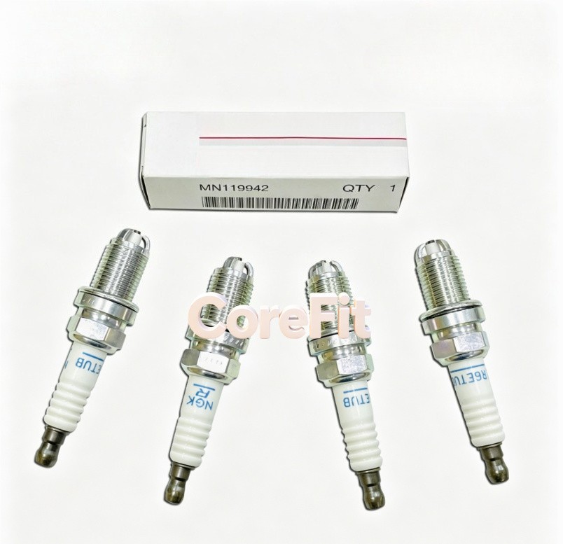 4PC NEW MN119942 BKR6ETUB Spark Plug FOR 97-22 Montero Pajero L200 Sport Triton