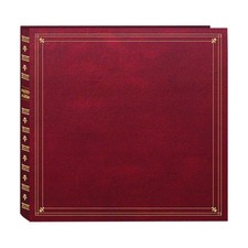 300-Pocket Post Bound Leatherette Cover Photo Album for 3.5 by 5.25-Inch Prin...