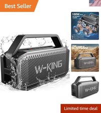 Loud Portable Bluetooth Speaker, 100W Max Waterproof Speakers Bluetooth Wirel...