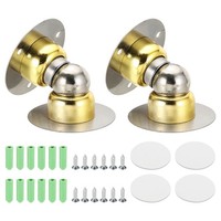 "2 StüCk 2,1\\\" Magnet-TüRstopper FüR Boden/Wand, TüRhalter In Gold"