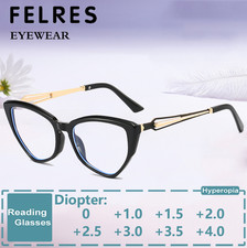 Women Personality Anti Blue Light Reading Glasses Clear Lens Presbyopic Glasses