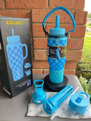 2DAY SALE Collectible SALE Coldest 36oz Limitless BLUE CHECKERS Leak proof, NIB