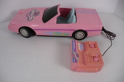 VTG 90s Blue-Box Barbie Size Pink Turbo RC Sports Car WORKS