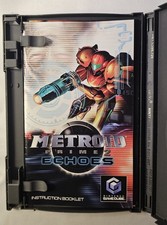 Nintendo Gamecube Videogame Disc Metroid Prime 2 Echoes Case Manual - Mint Disc