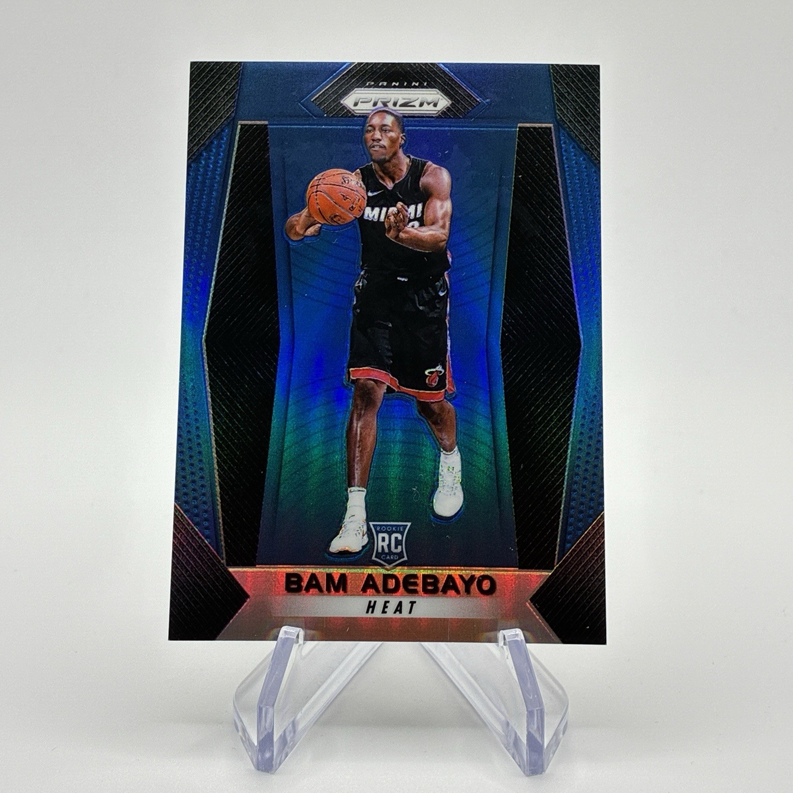Bam Adebayo Prizm Rookie Blue /199 2017 Panini Prizm RC #51 Miami Heat