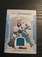 2023-24 UD Artifacts Hockey Erik Karlsson NHL Remnants Jersey Relic Sharks NR-EK