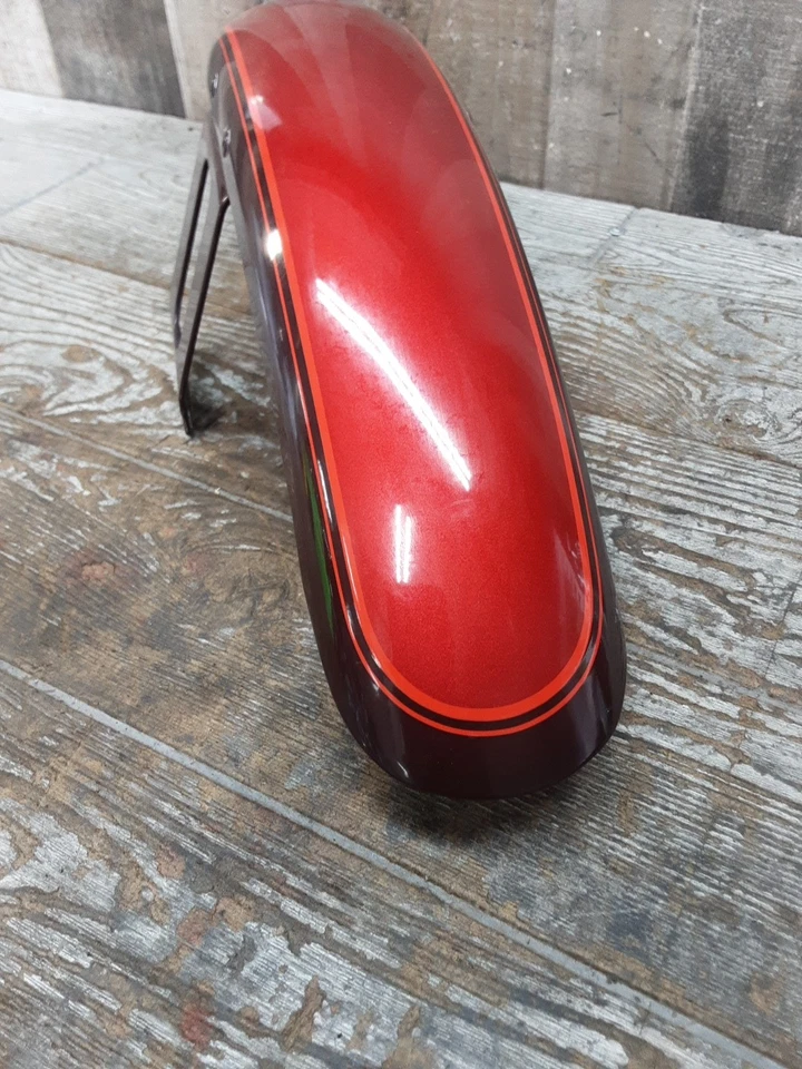 1986 86 Harley Davidson Softail Custom FXSTC Front Wheel Rim Fender Fairing - Image 2 of 4