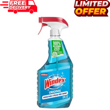 Windex Glass and Window Cleaner Spray Bottle, Original Blue Scent, 23 Fl Oz 0.26 per fl oz