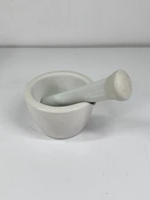 Coors Glazed Porcelain Mortar and Pestle set, 115 x 70mm 60319, 60320