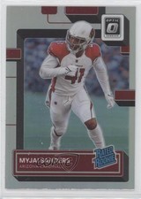 2022 Panini Donruss Optic Rated Rookie Holo Prizm Myjai Sanders #284 0e3p