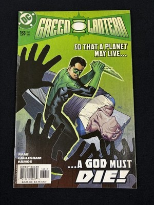 GREEN LANTERN NO 168 DC COMIC BOOK OCT 2003 COMICS ART RAAB OLIVETTI DIRECT Y2K