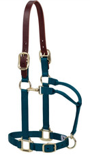 Weaver Leather 1  Breakaway Small Horse Halter Teal Nylon Adjustable No Crown