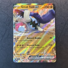 Great Tusk ex 123/198 SV01: Scarlet & Violet Base Set Holo Pokemon