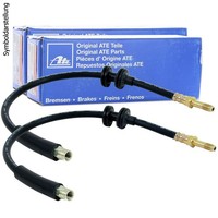 2X Ate Bremsschlauch Bremsleitung Vorne FüR Seat Ibiza 2 3 / Golf 3 4