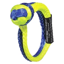 7/16" Gator-Jaw Pro Series Synthetic Soft Shackle w Blue / Yellow Eyes