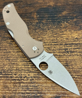 Spyderco Native 5 Tripe B Brown G10 - CPM 15V - C41GPBN15V5 FACTORY SECOND