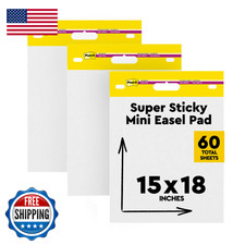 Post-It Self-Stick Mini Easel Pad 15 In X 18 In 20 Sheets/Pad 3 Pads For