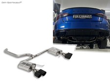 FOX Edelstahl Duplex Sportauspuff Skoda Octavia RS TSI Typ NX je 2x100mm