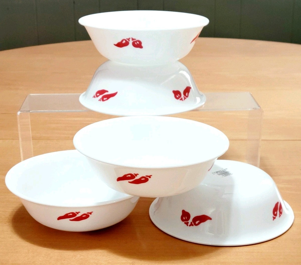 5 Corelle FIESTA Red Pepper Chili 6.25