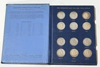 1948-1963 Franklin Half Dollar Complete Set 35pcs Whitman Album 90% Silver Coins