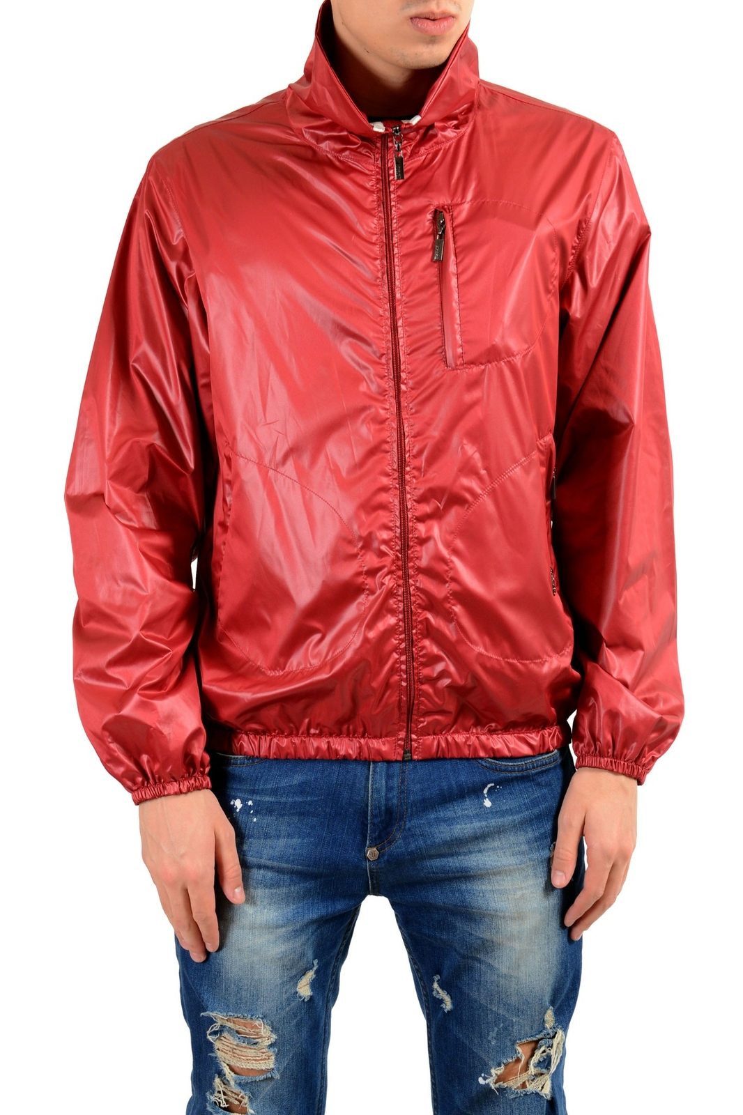 Мужская красная ветровка на молнии Just Cavalli Размер XS S 22890₽