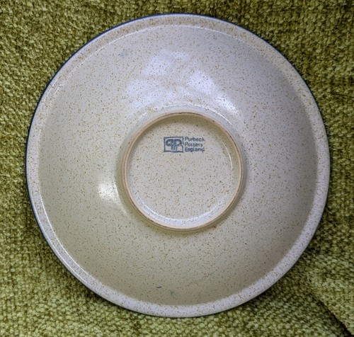 Purbeck Pottery Owl Dish Plate in Blue 22 cm Purbeck Clay - Picture 4 of 8