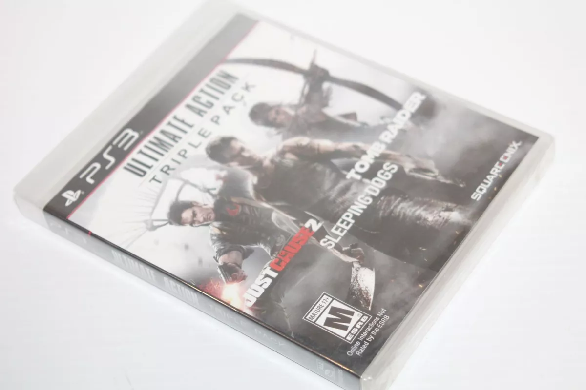 NEW SEALED* TRIPLE PACK (PS3) Just Cause 2 + Sleeping Dogs + Tomb Raider  662248916200