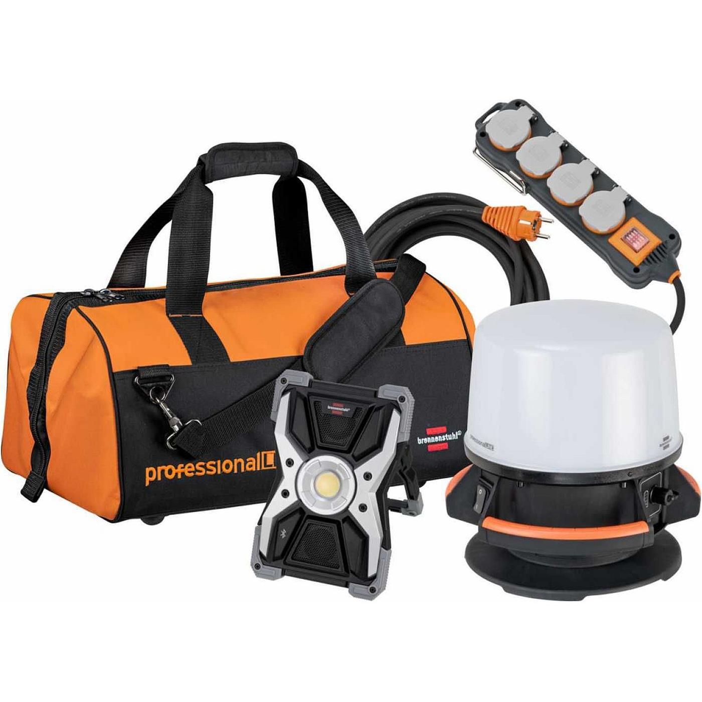 Brennenstuhl Industrie-Handwerkerset Akku LED Baustrahler 