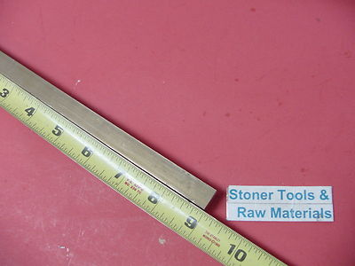 #ad 1 2quot; x 1 2quot; C360 BRASS SQUARE BAR 9quot; long Solid .50quot; Flat Mill Stock H02 $17.29