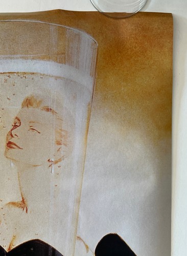 Cartel de champán francés vintage L’instant Taittinger años 80 anuncio de alcohol - Imagen 5 de 8