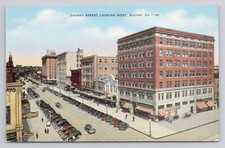 Cherry Street Looking West Macon Georgia Postcard