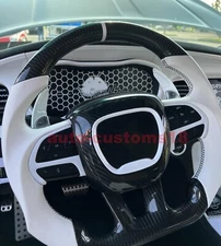 NEWEST Carbon Fiber Steering Wheel For charger challenger hellcat srt 2015-2023