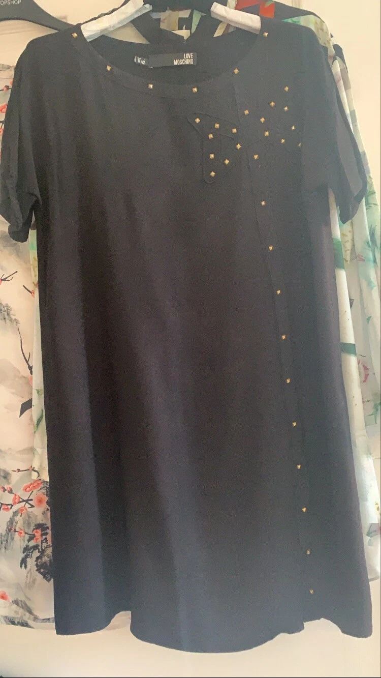 Abito fiocco nero Moschino taglia 10