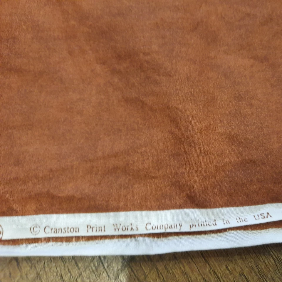 VTG Quilting Fabric Cranston Collections 43" X 27" Cotton Brown Sewing - Image 2 of 4