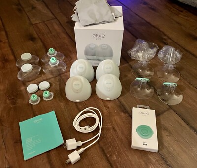 (2) Elvie Hands-Free Double Electric Pump 