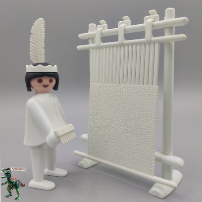 Figurine Playmobil 3621 – Ancienne Femme Indienne, Série Couleur, Fabrication Allemagne