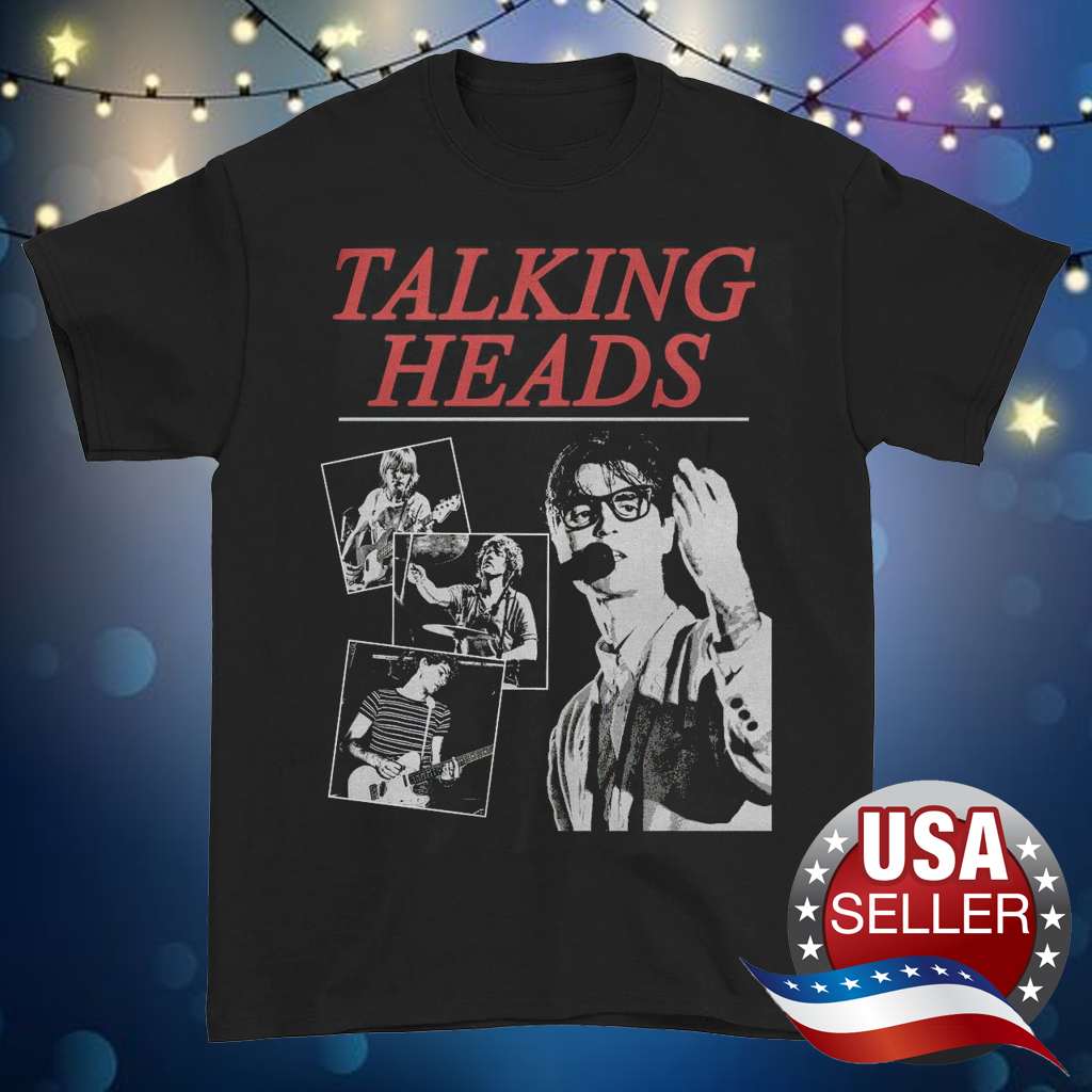 Talking Heads Band Black Short Sleeve T-Shirt Sizes S-5XL