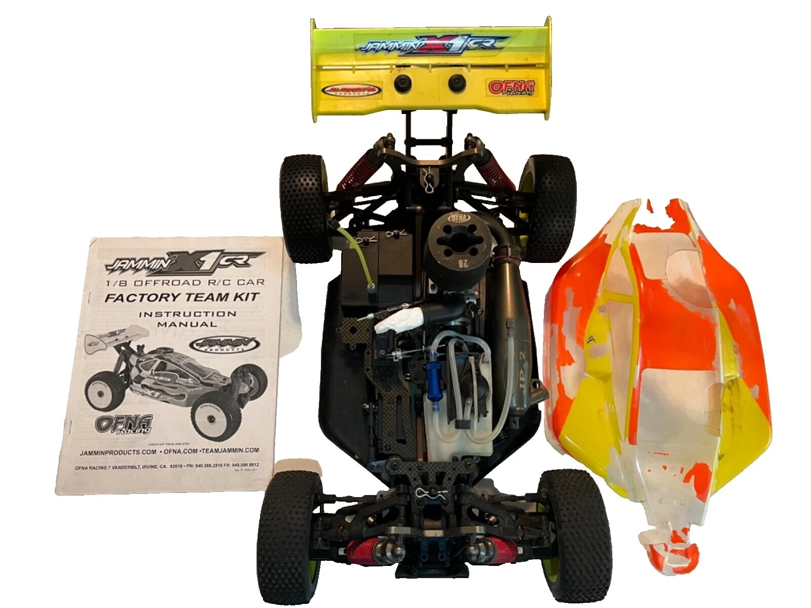 Piezas y OFNA 1:8 Rc Cuerpo interior para Nitro & Glow Fuel