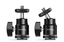 SmallRig 1/4" Camera Hot Shoe Mount, Ballhead Tripod with 1/4" Screw, 2pcs Pack
