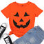 miniature 14 - Women Halloween Hello Pumpkin Print Funny T-Shirt Short Sleeve Fall Tops Costume