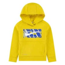 Nike Therma Fit Boys Pullover Hoodie Play Cut Dri-FIT Vivid Sulfur Size XS 4 New