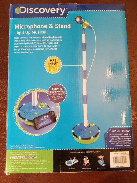 discovery kids microphone with stand