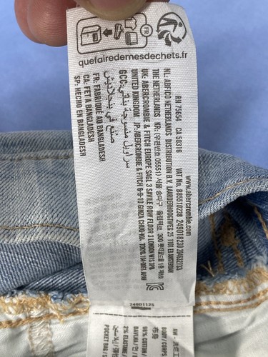 Abercrombie Kids Girls Low Rise Midi Jean Short 11/12 NICE! - Picture 12 of 16