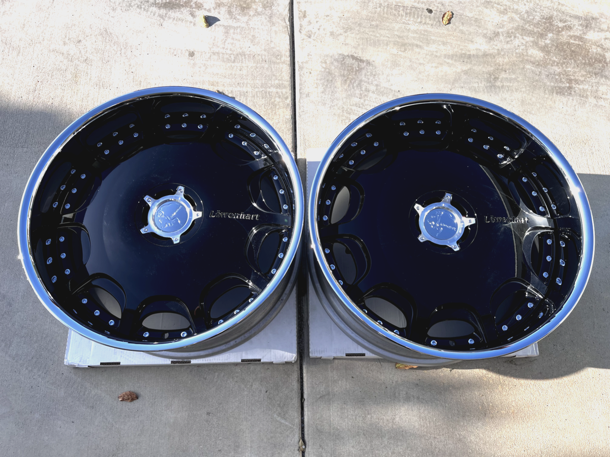 New (Old Stock) Lowenhart LVD 22x10.5 +46 5x112 - 2 Wheels only