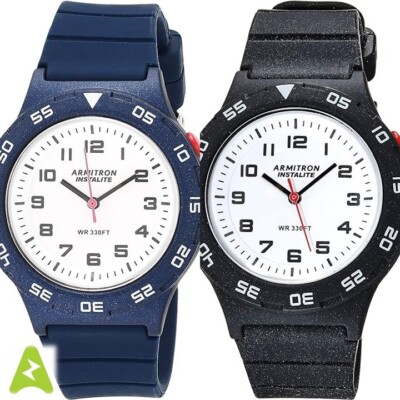 Armitron Sport Unisex Silicone Strap Watch, Easy to Read, Water Resistant