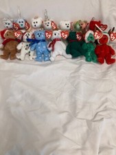 Ty Jingle Beanies - SET OF 14 Bears 5" Holiday Ornaments New MWMT's