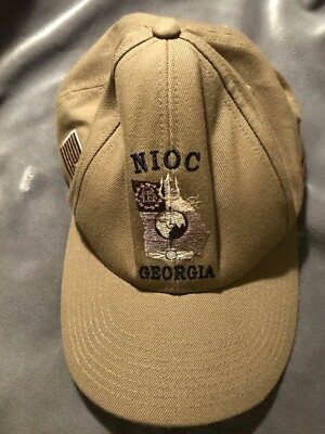 NIOC Georgia Adjustable Hat Cap Tan Don't Tread on Me Fort Gordon